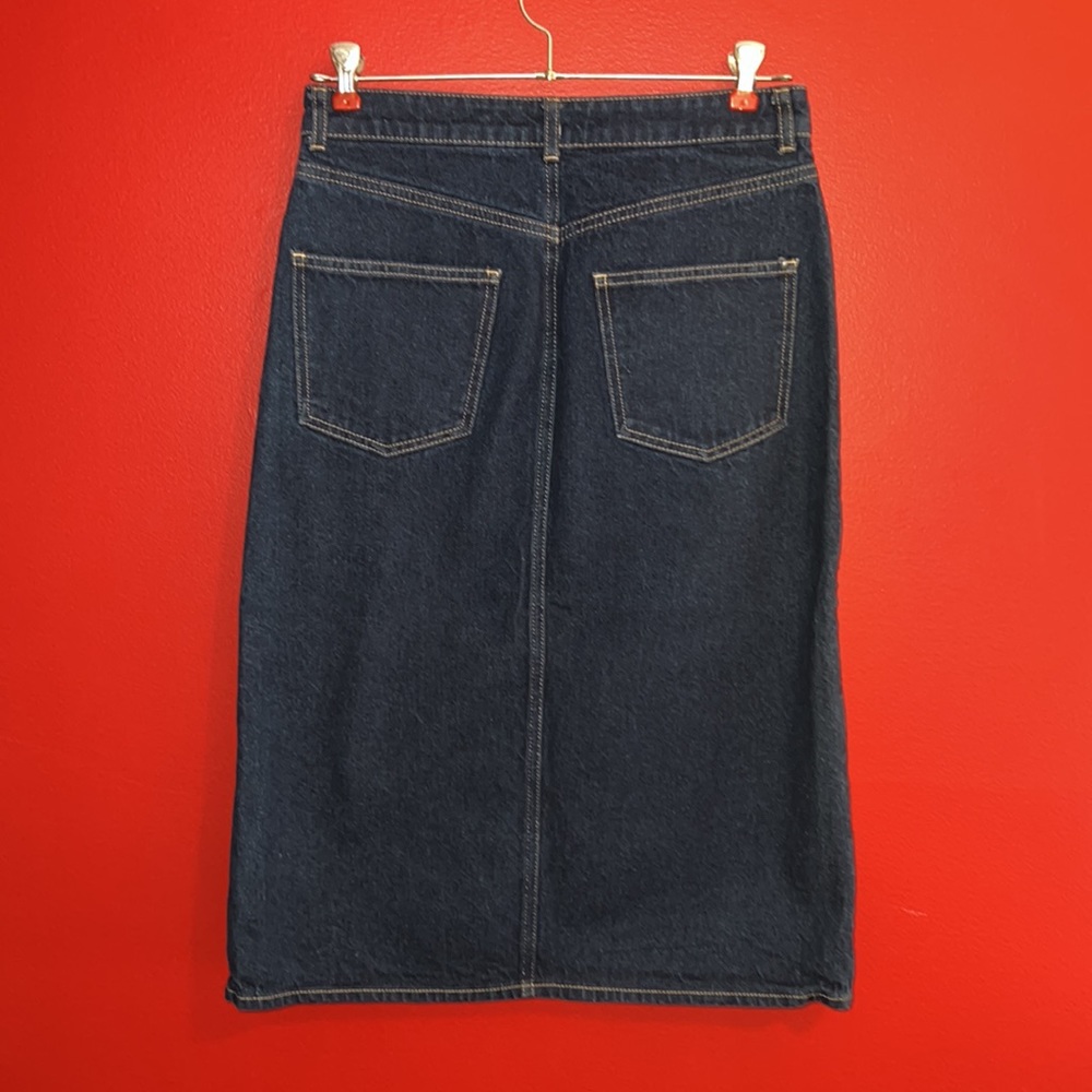 Denim Midi Skirt by Find. Sz S - Picture 4 of 6